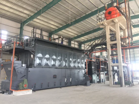 4, 6, 8, 10, 12, 15, 20 Tonnen kohlebefeuerter industrieller Niederdruck-Wasserrohr-Kettenrost-Dampfkessel mit China- oder ASME-Standard